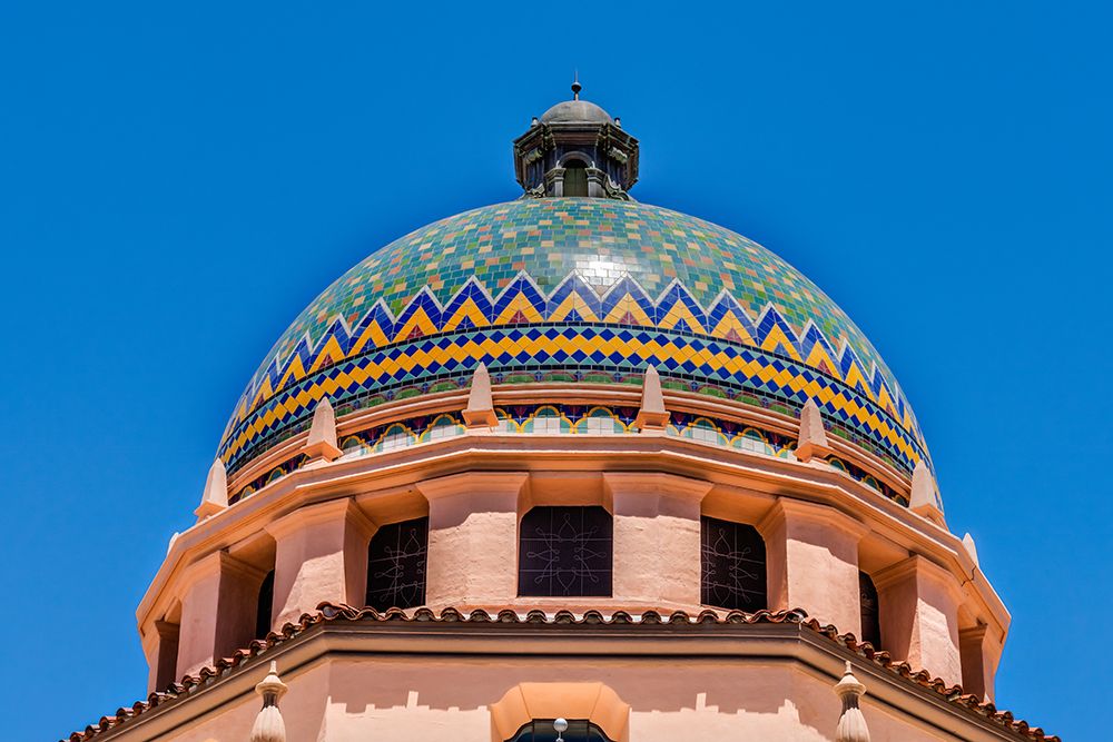 Colorful dome City Hall-Tucson-Arizona.